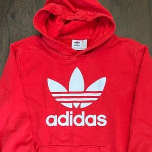 Adidas Kids Size Large Red Hoodie